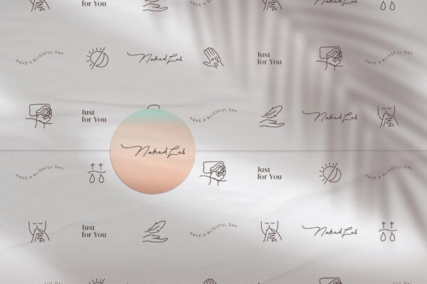 Elegant packaging of NakedLab products, a result of the rebranding efforts by THE CABINET (Malou Ko).