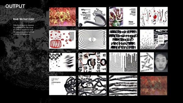 Visual representation of "WE DON'T EXIST" expressing the author's research
