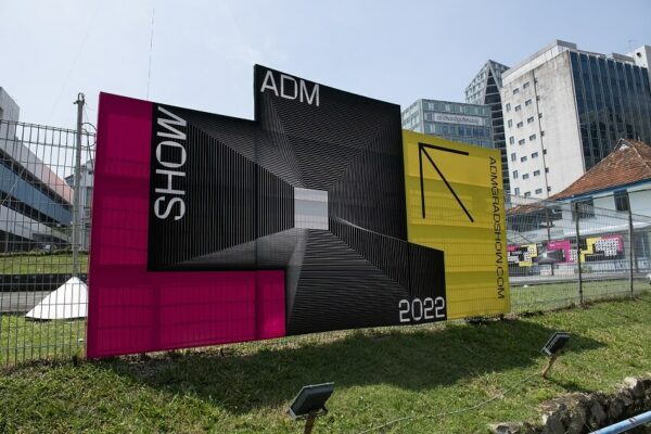 Outside advertising and branding for the ADM Show