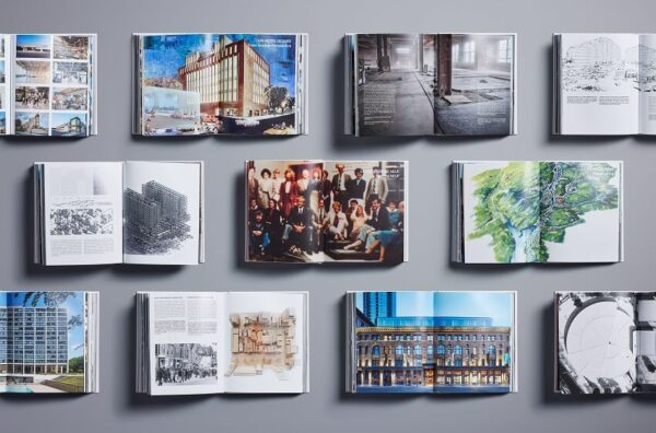 Pages revealing different aspects of "Half a Century of Building Storeys."