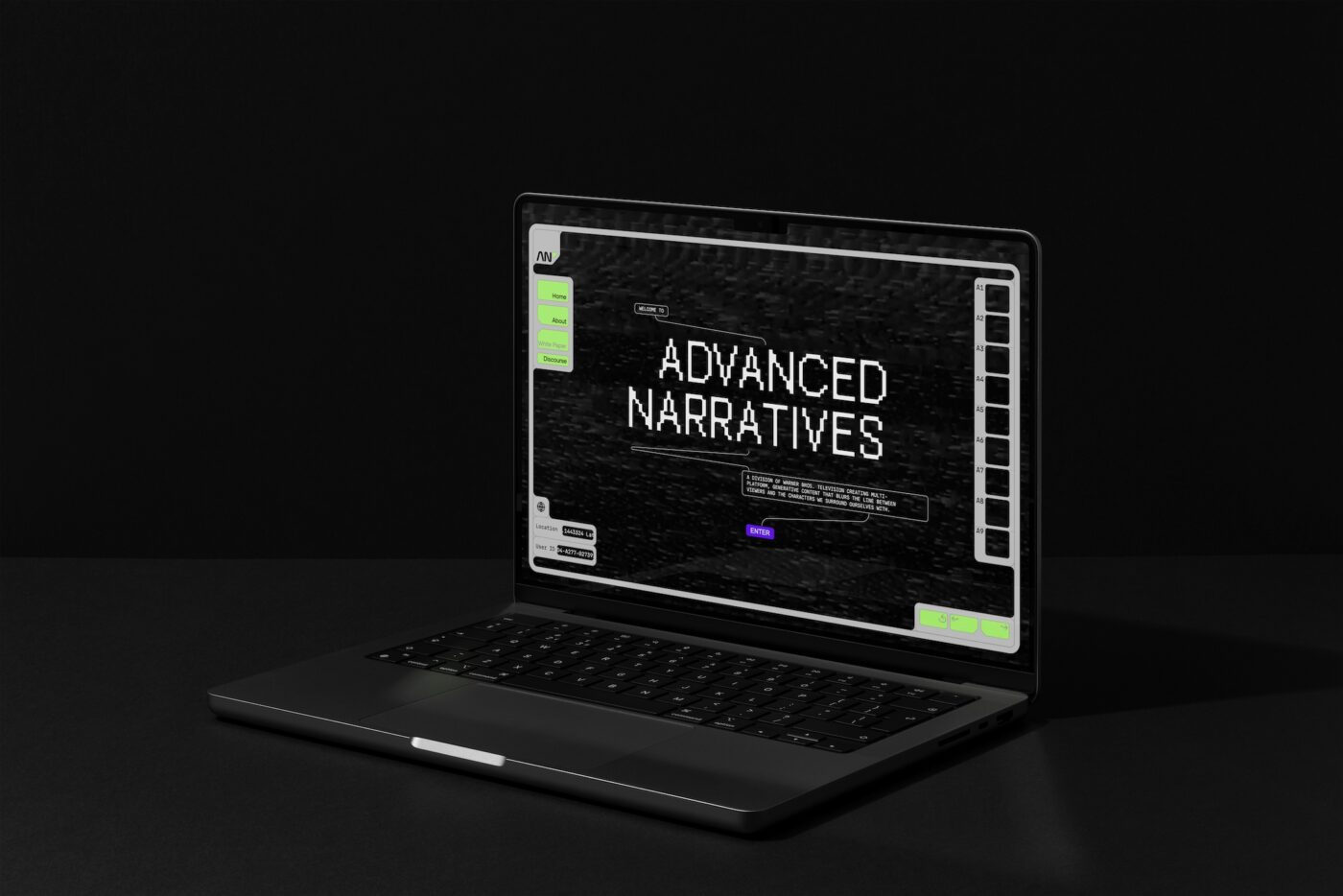 Warner Bros Advanced Narratives Website Design & Development