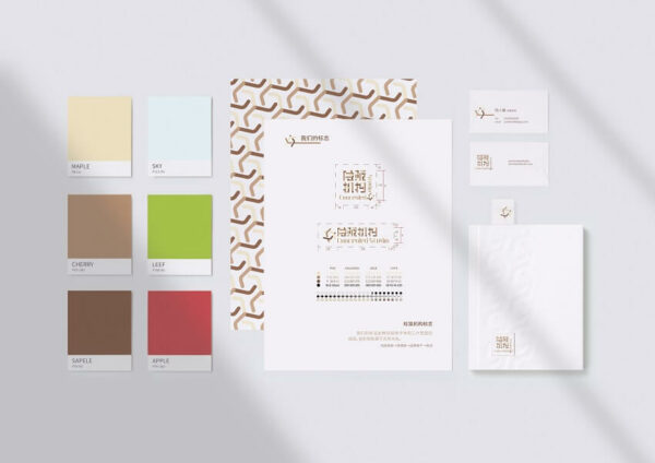 Concealed Studio's diverse branding elements, including colors and logos.