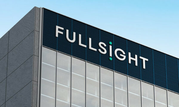 Fullsight's logo prominently displayed on the facade of their office building
