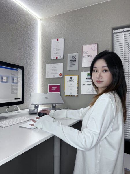 Xinyue Guo at work