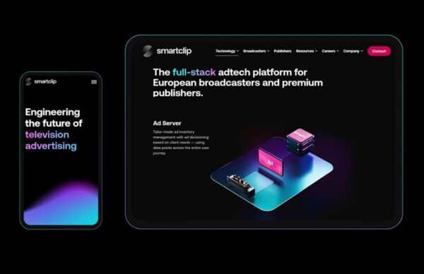 3D visual representation of smartclip’s adtech technology stack
