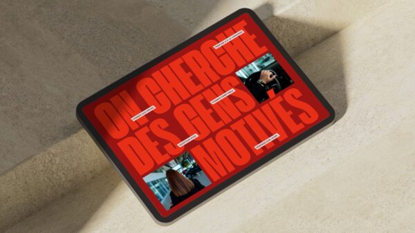 Ma carrière en concessionnaire bold typography campaign visual