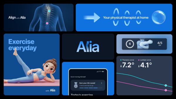 Alia health app branding and user experience design