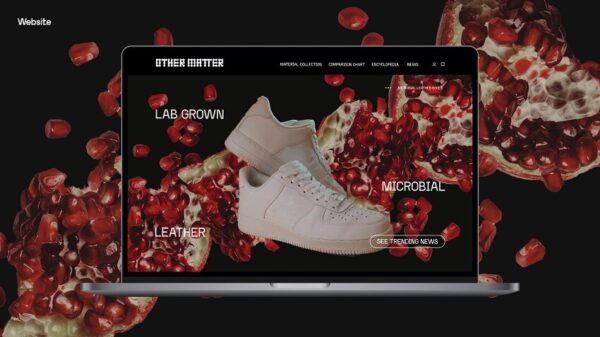 Biomaterial introduction on the platform with shoes surrounded by signs