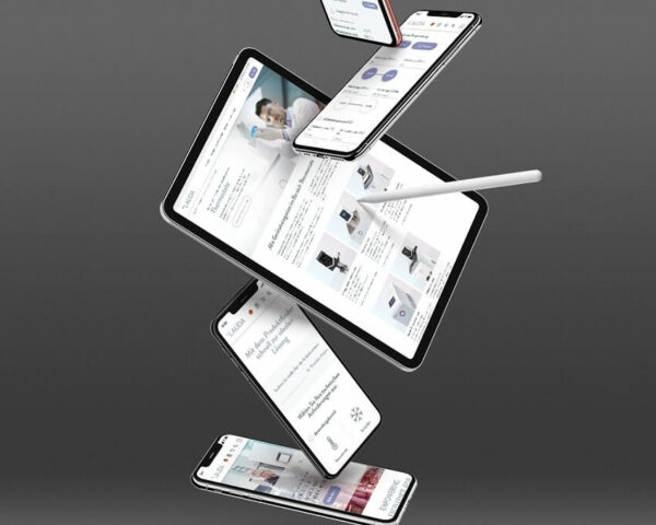 Presentation of the UI & UX Design on different devices