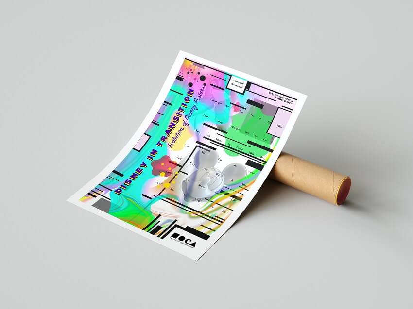 Poster design from 'Disney in Transition' by Anjali Joshi.