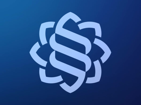 Grand Chasseral logo on blue background, designed by Stractis